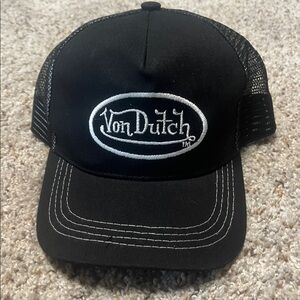 Von Dutch Black Trucker Hat